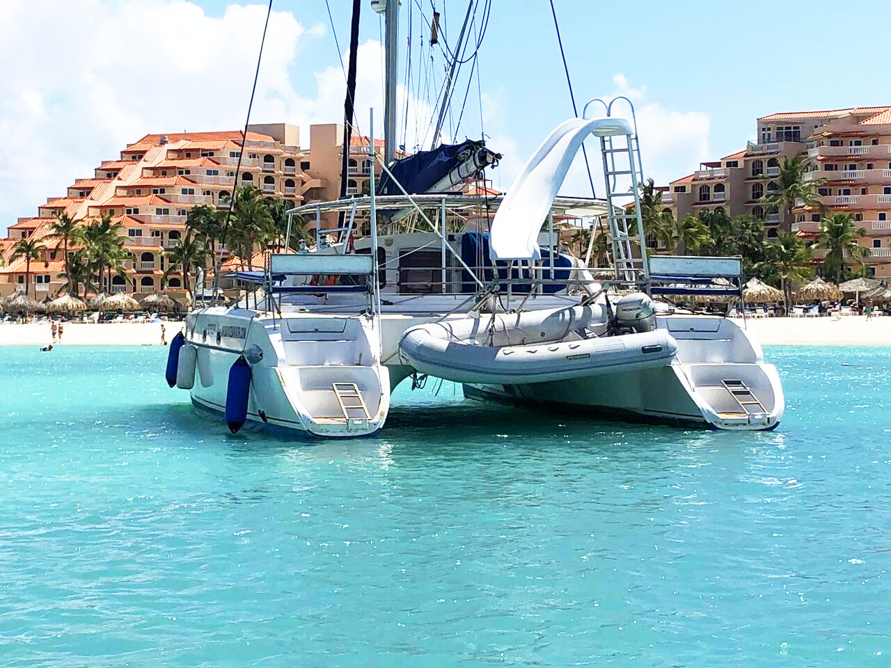 Private Catamaran Charter Experience Aruba Ocean Faith Water Sports